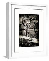 NYC Urban Street Art in Manhattan, in Winter-Philippe Hugonnard-Framed Art Print