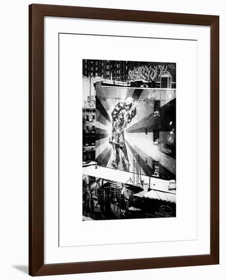 NYC Urban Street Art in Manhattan, in Winter-Philippe Hugonnard-Framed Art Print