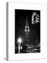 NYC Urban Street Scene - The Empire State Building at Night with a Red Light - Manhattan-Philippe Hugonnard-Stretched Canvas