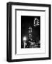 NYC Urban Street Scene - The Empire State Building at Night with a Red Light - Manhattan-Philippe Hugonnard-Framed Art Print