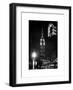 NYC Urban Street Scene - The Empire State Building at Night with a Red Light - Manhattan-Philippe Hugonnard-Framed Art Print