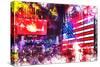 NYC Watercolor Collection - American Colors-Philippe Hugonnard-Stretched Canvas