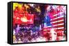 NYC Watercolor Collection - American Colors-Philippe Hugonnard-Framed Stretched Canvas