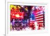 NYC Watercolor Collection - American Colors-Philippe Hugonnard-Framed Art Print