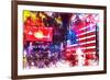 NYC Watercolor Collection - American Colors-Philippe Hugonnard-Framed Art Print