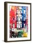 NYC Watercolor Collection - American Flag-Philippe Hugonnard-Framed Art Print