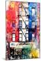 NYC Watercolor Collection - American Flag-Philippe Hugonnard-Mounted Art Print