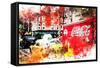 NYC Watercolor Collection - American Traffic-Philippe Hugonnard-Framed Stretched Canvas