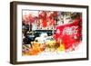 NYC Watercolor Collection - American Traffic-Philippe Hugonnard-Framed Art Print