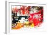 NYC Watercolor Collection - American Traffic-Philippe Hugonnard-Framed Premium Giclee Print