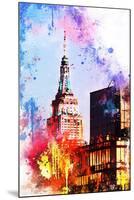 NYC Watercolor Collection - At the Top of the Empire-Philippe Hugonnard-Mounted Art Print
