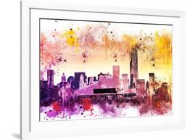 NYC Watercolor Collection - At the Top-Philippe Hugonnard-Framed Art Print