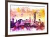 NYC Watercolor Collection - At the Top-Philippe Hugonnard-Framed Art Print