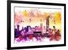 NYC Watercolor Collection - At the Top-Philippe Hugonnard-Framed Art Print