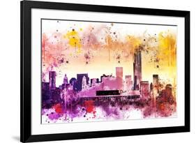 NYC Watercolor Collection - At the Top-Philippe Hugonnard-Framed Art Print