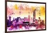 NYC Watercolor Collection - At the Top-Philippe Hugonnard-Framed Art Print