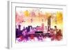 NYC Watercolor Collection - At the Top-Philippe Hugonnard-Framed Art Print