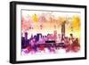 NYC Watercolor Collection - At the Top-Philippe Hugonnard-Framed Premium Giclee Print