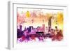 NYC Watercolor Collection - At the Top-Philippe Hugonnard-Framed Premium Giclee Print