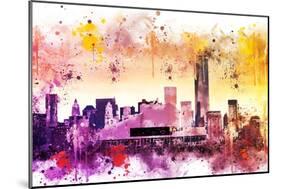 NYC Watercolor Collection - At the Top-Philippe Hugonnard-Mounted Art Print