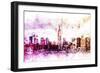 NYC Watercolor Collection - Between-Philippe Hugonnard-Framed Premium Giclee Print