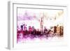 NYC Watercolor Collection - Between-Philippe Hugonnard-Framed Premium Giclee Print