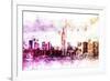 NYC Watercolor Collection - Between-Philippe Hugonnard-Framed Art Print