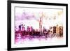 NYC Watercolor Collection - Between-Philippe Hugonnard-Framed Art Print