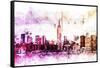 NYC Watercolor Collection - Between-Philippe Hugonnard-Framed Stretched Canvas