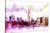 NYC Watercolor Collection - Between-Philippe Hugonnard-Stretched Canvas