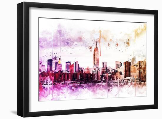 NYC Watercolor Collection - Between-Philippe Hugonnard-Framed Art Print