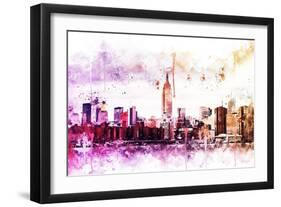 NYC Watercolor Collection - Between-Philippe Hugonnard-Framed Art Print