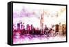 NYC Watercolor Collection - Between-Philippe Hugonnard-Framed Stretched Canvas