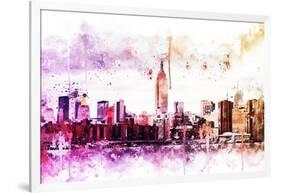 NYC Watercolor Collection - Between-Philippe Hugonnard-Framed Art Print