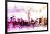 NYC Watercolor Collection - Between-Philippe Hugonnard-Framed Art Print