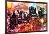 NYC Watercolor Collection - Black Skyscrapers-Philippe Hugonnard-Framed Art Print