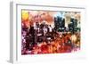 NYC Watercolor Collection - Black Skyscrapers-Philippe Hugonnard-Framed Art Print
