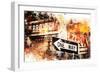 NYC Watercolor Collection - Broadway One Way-Philippe Hugonnard-Framed Art Print