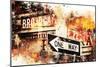 NYC Watercolor Collection - Broadway One Way-Philippe Hugonnard-Mounted Art Print