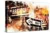 NYC Watercolor Collection - Broadway One Way-Philippe Hugonnard-Stretched Canvas
