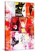 NYC Watercolor Collection - Broadway Shows II-Philippe Hugonnard-Stretched Canvas