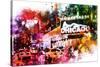 NYC Watercolor Collection - Broadway-Philippe Hugonnard-Stretched Canvas