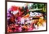 NYC Watercolor Collection - Broadway-Philippe Hugonnard-Framed Art Print