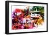 NYC Watercolor Collection - Broadway-Philippe Hugonnard-Framed Art Print