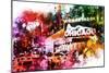 NYC Watercolor Collection - Broadway-Philippe Hugonnard-Mounted Art Print