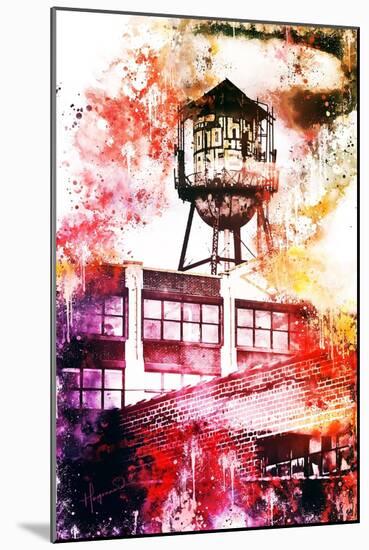 NYC Watercolor Collection - Brooklyn Industry-Philippe Hugonnard-Mounted Art Print