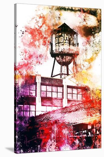 NYC Watercolor Collection - Brooklyn Industry-Philippe Hugonnard-Stretched Canvas