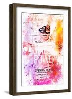 NYC Watercolor Collection - Brooklyn Power-Philippe Hugonnard-Framed Art Print