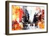 NYC Watercolor Collection - Busy-Philippe Hugonnard-Framed Art Print