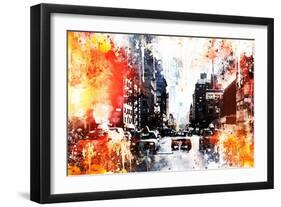 NYC Watercolor Collection - Busy-Philippe Hugonnard-Framed Art Print